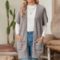 🥇Hot Sale 50% OFF🌺Women's Short Sleeve Pleated Lightweight Open Front Cardigan