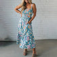 ✴️Hot Sale 49% Off💃Women's Floral Print Strap Flowy Dress