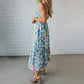 ✴️Hot Sale 49% Off💃Women's Floral Print Strap Flowy Dress