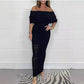 ☀️Summer Hot Sale 50% OFF❤️Women's Elegant Off-Shoulder Maxi Dress