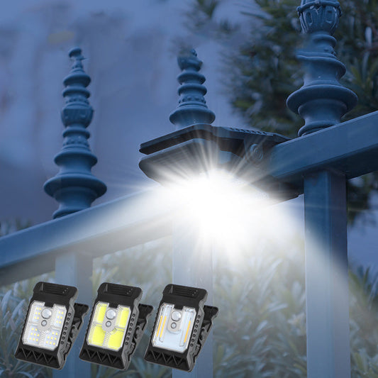 🔥LAST DAY -BUY 2 GET 1 FREE☀️🏡Solar Clip Light With Motion Sensor