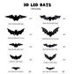 🎁Halloween promotion 50% OFF🎃🦇Halloween 3D Bat LED Wall Light Decor
