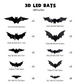 🎁Halloween promotion 50% OFF🎃🦇Halloween 3D Bat LED Wall Light Decor