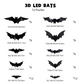 🎁Halloween promotion 50% OFF🎃🦇Halloween 3D Bat LED Wall Light Decor