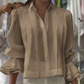 ☀️Summer Hot Sale 50% OFF🌼Graceful Ruffle Sleeve Shirt With Pleats
