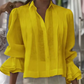 ☀️Summer Hot Sale 50% OFF🌼Graceful Ruffle Sleeve Shirt With Pleats