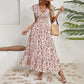 💃2025 Limited Time Sale - 50% OFF☀️Flowy V-Neck Floral Maxi Dress