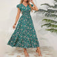 💃2025 Limited Time Sale - 50% OFF☀️Flowy V-Neck Floral Maxi Dress