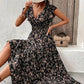 💃2025 Limited Time Sale - 50% OFF☀️Flowy V-Neck Floral Maxi Dress
