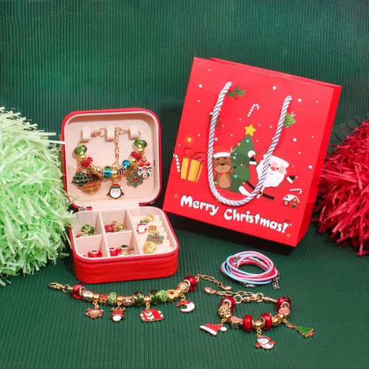 🎁The Best Christmas Gift For Children🎀DIY Gorgeous Christmas Bracelet Set
