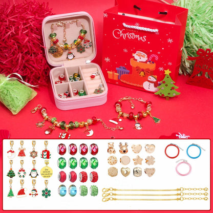 🎁The Best Christmas Gift For Children🎀DIY Gorgeous Christmas Bracelet Set