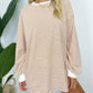 🔥Last day sale 50% OFF🔥Women's Oversized Striped Crewneck Pullover