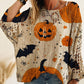 🎁🎃Halloween 50% Off Special Offer💓Women's Halloween Loose Fit Batwing Knit Sweater