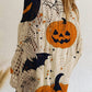 🎁🎃Halloween 50% Off Special Offer💓Women's Halloween Loose Fit Batwing Knit Sweater