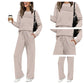 🔥LAST DAY SALE 70% OFF👍✨Women's Crew Neck Top & Drawstring Pants Set1