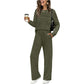 🔥LAST DAY SALE 70% OFF👍✨Women's Crew Neck Top & Drawstring Pants Set1