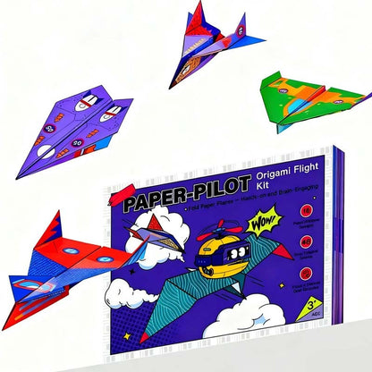 🎁Gift Idea ⏳Surprise price: ￡9.99!!🔥Creative DIY Paper Airplane Set For Kids🎄🛩️