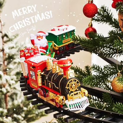 🎁Christmas Sale 49% OFF🎅🎄[Best Gift For Kids] Electric Christmas Train Toy Set