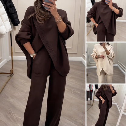🎁LAST DAY SALE 50% OFF💃💓Women's 2-Piece Oversized Sweater & Pants Set