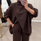 🎁LAST DAY SALE 50% OFF💃💓Women's 2-Piece Oversized Sweater & Pants Set