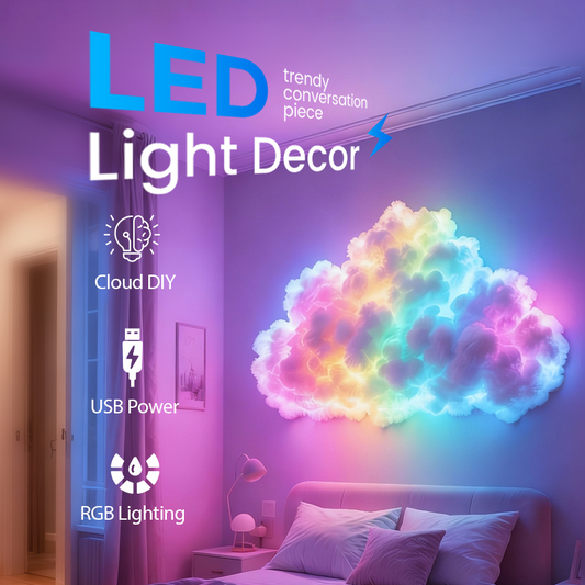 🎁🎅Christmas Special Sale - 50% OFF🌈DIY USB-Powered Thundercloud LED Light Decor🎄