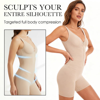 🎁Christmas Special Sale - 50% OFF💝Women's Front Zipper Seamless Tummy Control Shapewear