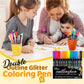 🎅Christmas Special Deals £7.95!!⚡50K+ SOLD!🎁🎨Double Outline Glitter Coloring Pen Set
