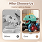 🎅🦖2025 Hot Sale 50% OFF🔥Press & Go Dinosaur Toy Car with Lights