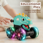 🎅🦖2025 Hot Sale 50% OFF🔥Press & Go Dinosaur Toy Car with Lights