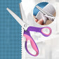 🥳2026 TOP PICK🥳 Pinking Shears Scissors – Stainless Steel, Ergonomic Cushioned Handles – Perfect for Sewing, Quilting & Scrapbooking! 🧵💨1
