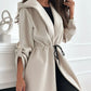 🔥Last day sale 50% OFF💓Women’s Trendy Tie Waist Hooded Long Coat