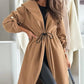 🔥Last day sale 50% OFF💓Women’s Trendy Tie Waist Hooded Long Coat