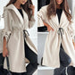 🔥Last day sale 50% OFF💓Women’s Trendy Tie Waist Hooded Long Coat