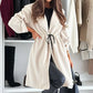 🔥Last day sale 50% OFF💓Women’s Trendy Tie Waist Hooded Long Coat