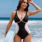 🥇2026 NEW TYPE 50% OFF🏖️👙Women's Color Block Shapewear One Piece Swimsuit