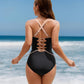 🥇2026 NEW TYPE 50% OFF🏖️👙Women's Color Block Shapewear One Piece Swimsuit