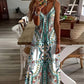 ⏳LAST DAY SALE: ONLY ￡13.99!!🎁Women’s Retro Print V-Neck Sleeveless Maxi Dress