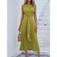 🎁LAST DAY SALE 59% OFF!!💛Women's Elegant Solid Color Crew Neck Dress