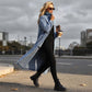 📢📢50% OFF !!!⏰Women’s Casual Longline Button-Up Denim Coat