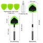 Extendable Windshield Cleaning Tool – 180° Rotating Head Car Window Cleaner with Non-Slip Grip & 4 Reusable Washable Microfiber Pads, Streak-Free Interior Glass Cleaning Kit