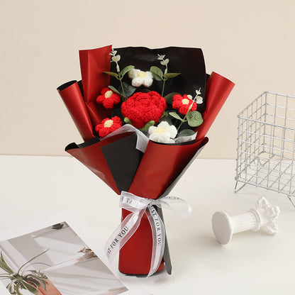 🎁Mother's Day Special Gift ￡12.99!!⚡50K+ SOLD!💐Handmade Delicate Crochet Flower Bouquet