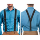 ⚡50K+ SOLD!💥ONLY ￡7.99!!📢Men's X-Back Suspenders with Hook Clips