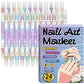 🎨Limited Time Special Price:£ 8.99💞✨Dual-Tip Nail Art Marker Pen Set Quick‑dry, no UV lamp. Fine & brush tips. 12/24 vibrant colors. Easy DIY at home. No smudges, just art! 💅🖌️