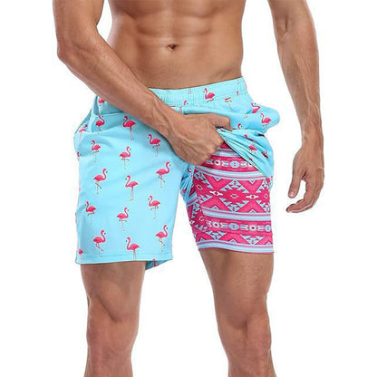 📢📢40% OFF !! ⏰Men's 2-in-1 Comfort-Lined Shorts