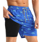 📢📢40% OFF !! ⏰Men's 2-in-1 Comfort-Lined Shorts