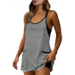 🚨Limited Time 50% Off Striped Tankini Dress with Pockets, High Waist Conservative Swimwear