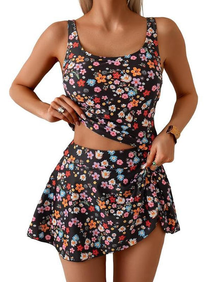🩱Summer Hot Sale 50% OFF💃Women's Two Piece Tummy Control Tie Knot Swimsuit