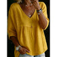🎉 50% OFF! 👚 Viral Lace-Trim V-Neck – Whisper Romance, Empire Grace ✨