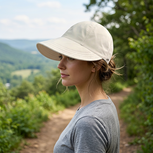 ⏳LAST DAY SALE: ONLY ￡11.99!!🎁✨Women’s UPF 50+ Elegant Foldable Sun Hat – Wide-Brim Cotton Bucket Hat with Neck Flap & Adjustable Strap 🌞🇬🇧 | Packable, Breathable & Beach-Ready
