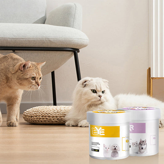 🏆 Last Day Special Price £8.99 ! 🐾Buy 2 Get 1 Free🎁Natural Plant-Based Pet Eye & Ear Cleaning Wipes – pH-Balanced Gentle Pre-Moistened Grooming Wipes for Dogs, Cats, Rabbits & Small Animals
